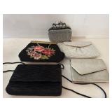 Five Assorted Ladies Evening Handbags