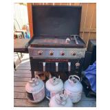 Blackstone Air Fryer Griddle and Propane Tanks