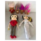 Russ Troll and Kellytoy Betty Boop Doll Group