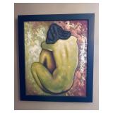 Signed Contemporary Figurative Oil Painting