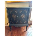Painted Floral Accent Cabinet