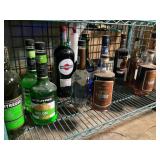 Fourteen Assorted Liqueurs and Fortified Wines