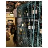 Assortment of Wine and Spirits in Security Cage