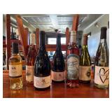Seven Various Bottles of Wine