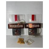 Two Michelob Lighted Bar Wall Signs