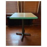 Square Commercial Cafe Table with Cast Iron Base