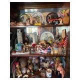 Assorted Vintage Souvenirs and Decorative Figurine