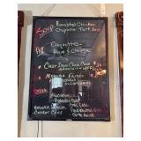 Woodsam Lighted LED Menu Sign