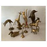 An Assortment of Brass Animal Figurines