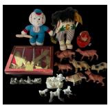 A Collection of Vintage Toys and Decorative Items