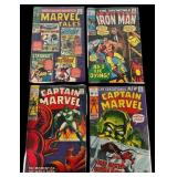 4 Silver Age Marvel Titles: Captain Marvel, Iron M