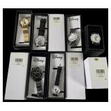 Six Various Disney Mickey Mouse Quartz Wristwatche