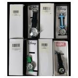 Collection of Disney & Marvel Character Watches