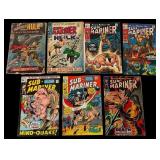 A Collection of Seven Marvel Sub-Mariner and Hulk