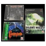 3 Konami PlayStation Games: Silent Hill 1 + 2