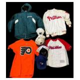 A Collection of Philadelphia Team Sports Apparel