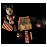 A Collection of Vintage Mickey Mouse Toys