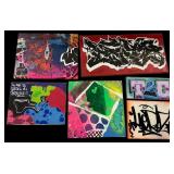 Hertz 186 Collection of Six Contemporary Graffiti