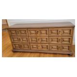 Drexel 9-Drawer Low Dresser