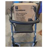 Guardian 4-Wheeled Rolling Walker w/ Box