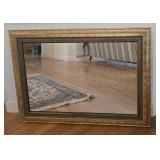 Gold Finished Framed Wall Mirror