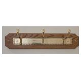 Brass & Wood Coat Hanger