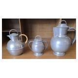 Pewter Teapots (3)