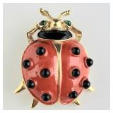 Trifari Lady Bug Brooch