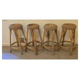 Rattan Bistro Stools (4)