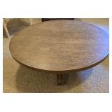 Large Wood Round Coffee Table