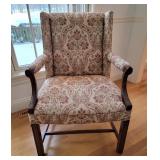 Floral Wingback Armchair