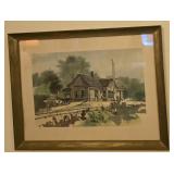 Morgantown, IN R.R. Station Litho By Hageman