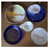 Nippon, Limoges, Bavarian Porcelain Plates+ (5)