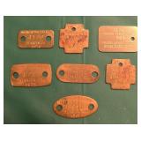Vintage Berrien County Michigan Dog Tags (7)