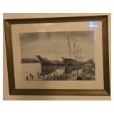Schooners At Wiscasset Print By Hageman