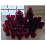 Cape Cod Retro Red Dish Set (70+)