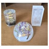 Dried Flower Paperweights (3)