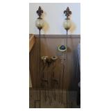 Glass & Metal Decorative Garden Stakes (6)