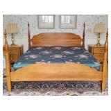 Colonial Style 4-Poster King Size Bed Frame