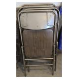 Padded Folding Card Table Chairs (4)