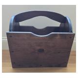 Vintage Wood Magazine Rack