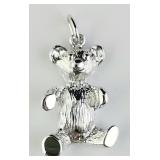 Sterling Silver Teddy Bear Pendant