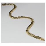 14k Gold Italian Figaro Link Bracelet