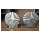 Brass Seashell Bookends