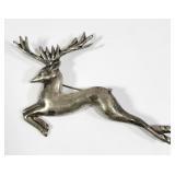 Sterling Silver Prancing Deer Brooch
