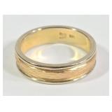 14k Hammered Gold Wedding Band (6)