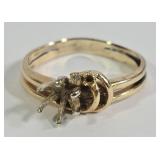 14k Gold Ring Mount Engagement Ring (6)