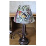 Tiffany Style Stained Glass Bird Table Lamp