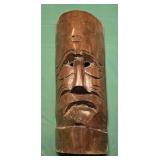 Hand Carved Tiki Style Wood Mask