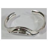 Sterling Silver Twisted Cuff Bracelet